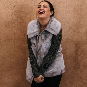 Faux Fur Silver Fox Vest
